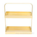 2-Tier Rectangle Decorative Serving Tray Display Stand